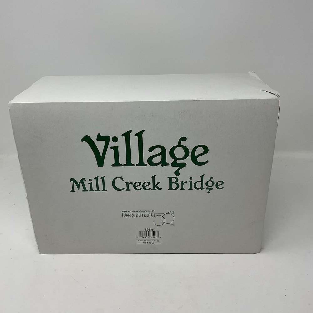Dept 56 Village Accessories Mill Creek Bridge Christmas 52635 - Picture 12 of 12